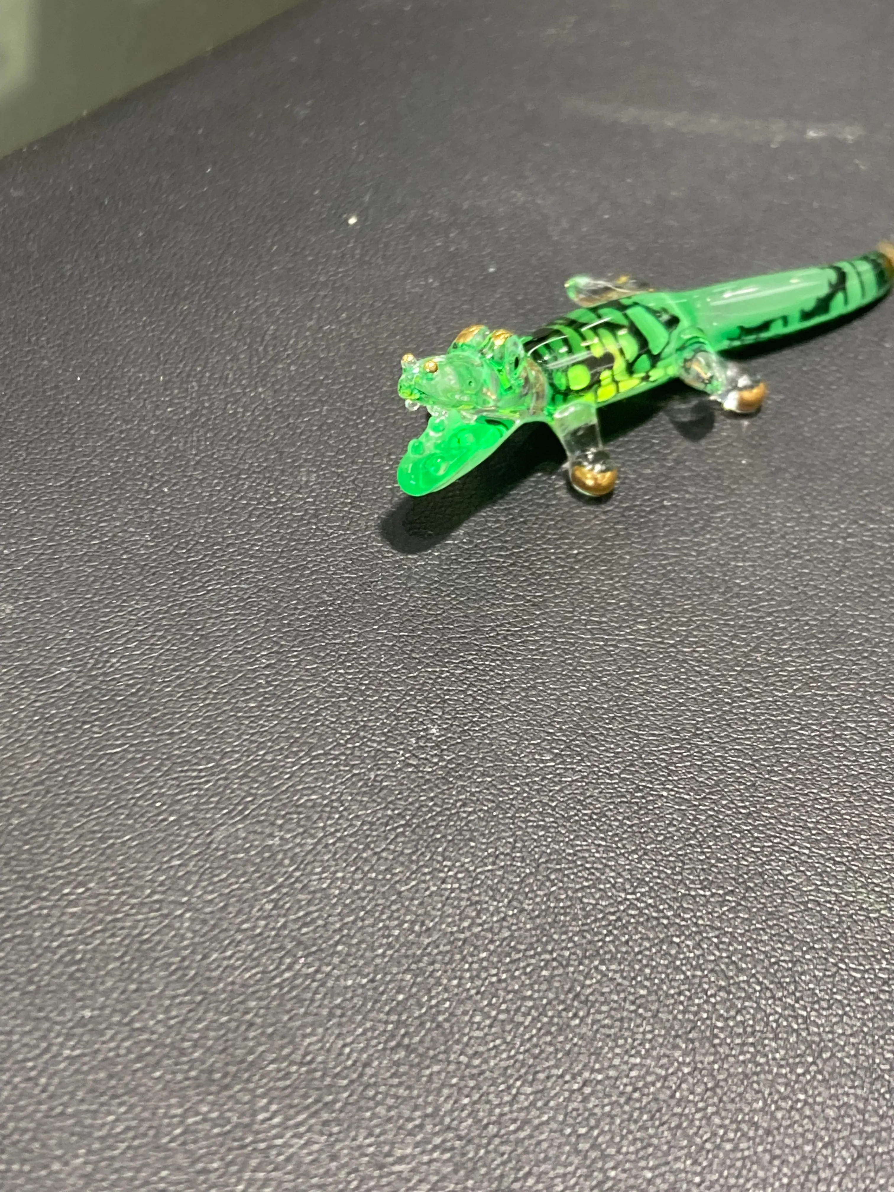 Little Alligator Glass Figurine