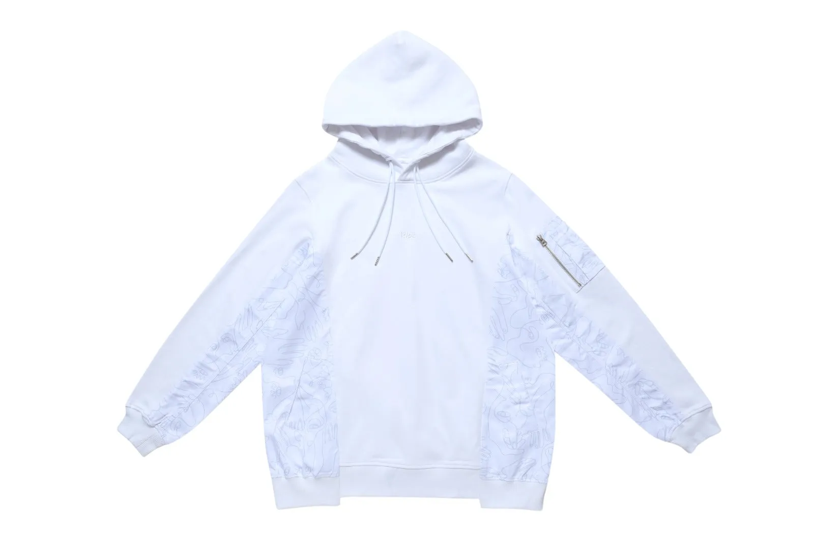 Logo Graphic Nylon-Trimmed Hoodie