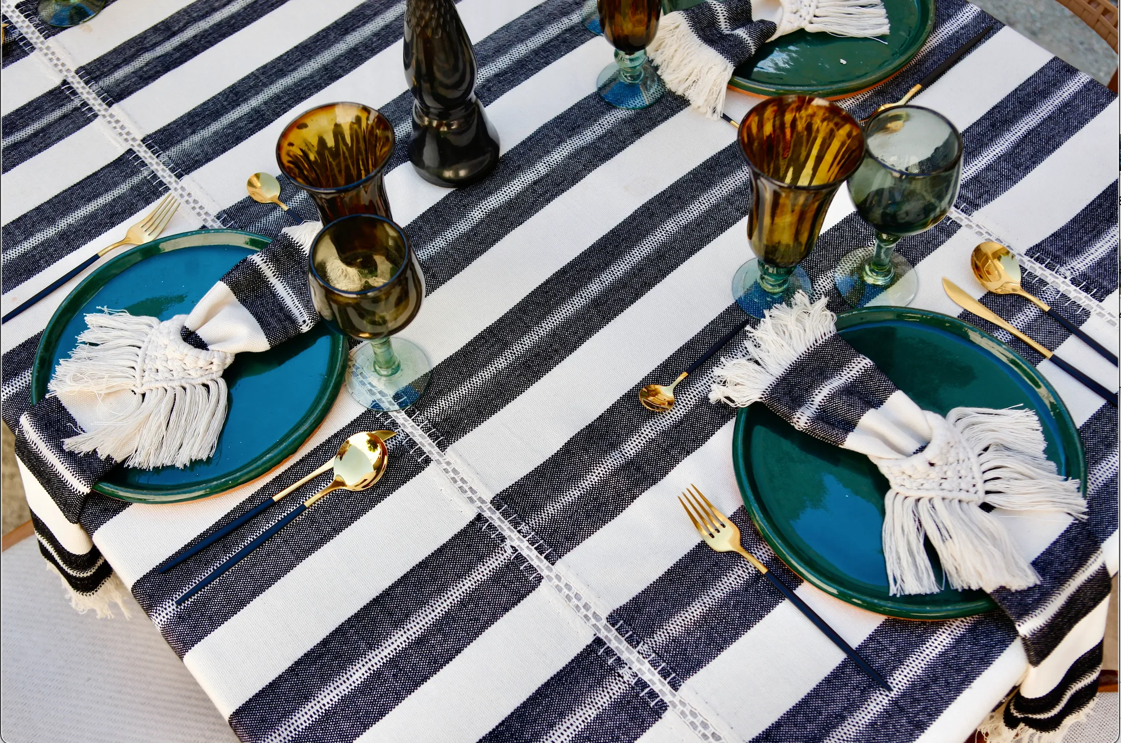 Mallorca Handwoven Tablecloth