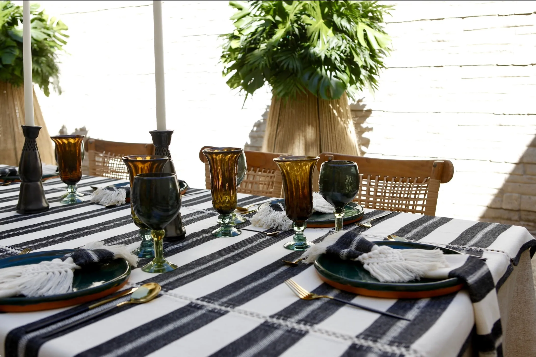 Mallorca Handwoven Tablecloth