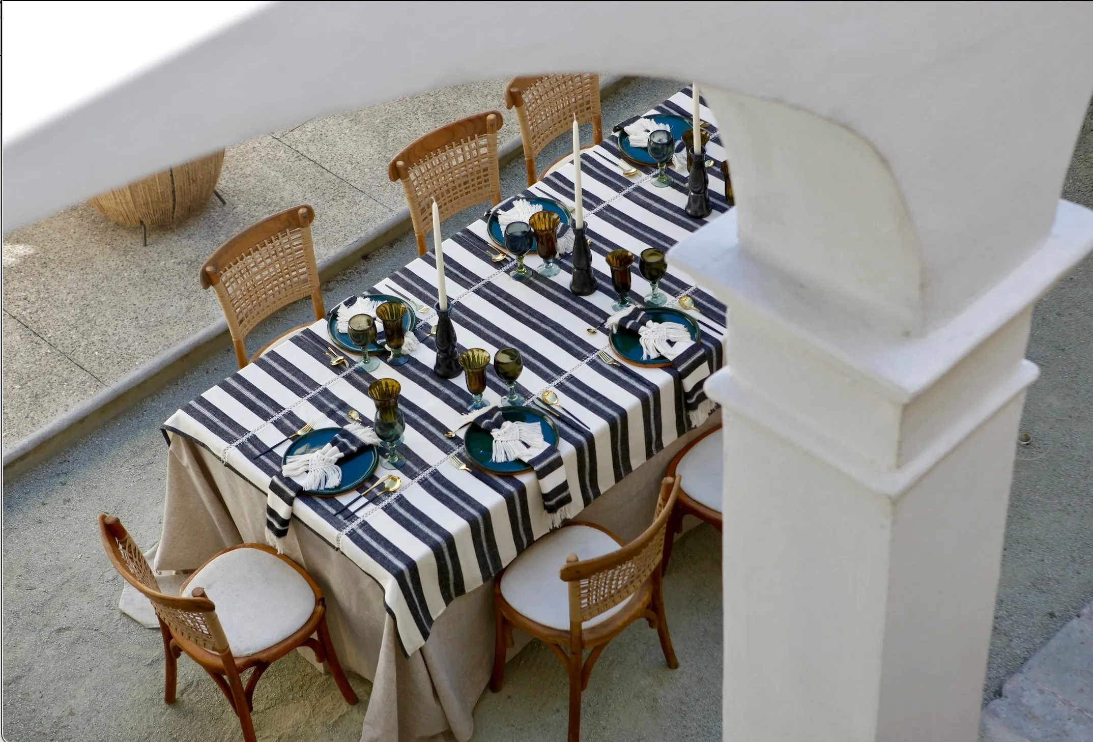 Mallorca Handwoven Tablecloth