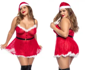 Mapale 60010X Curvy Size Costume Mrs Claus Color Only Color