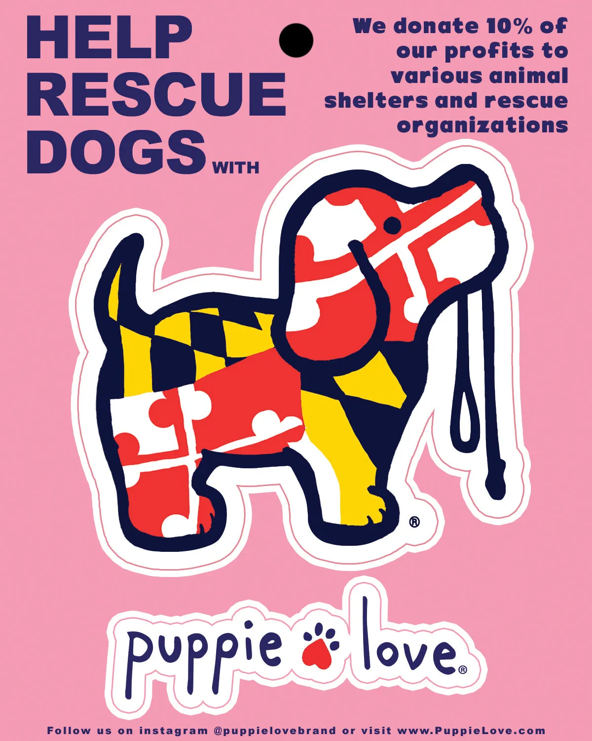 MARYLAND PUP DECAL