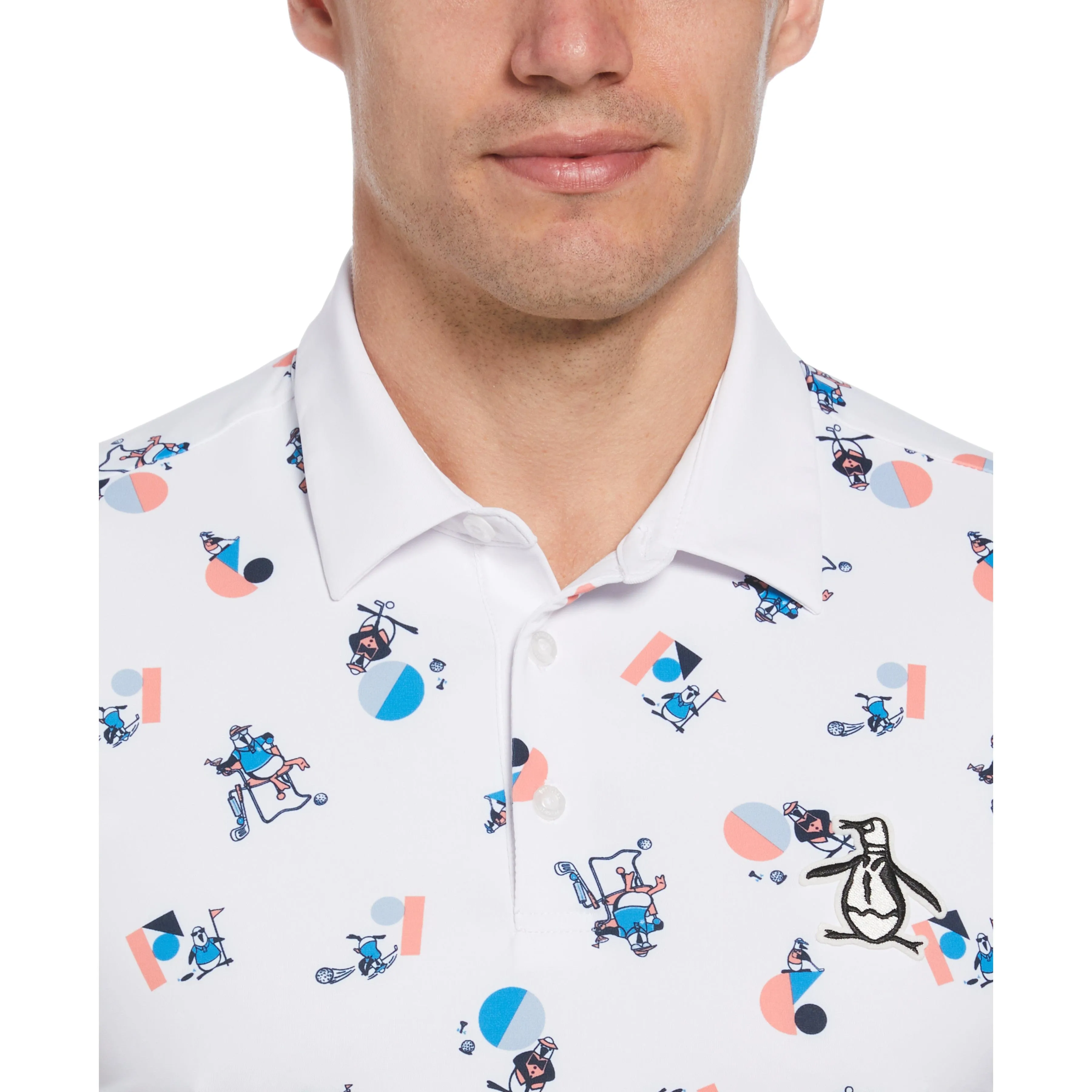 Memphis Pete Print Golf Polo