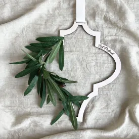 Minimalist Fig Wreath Plaque