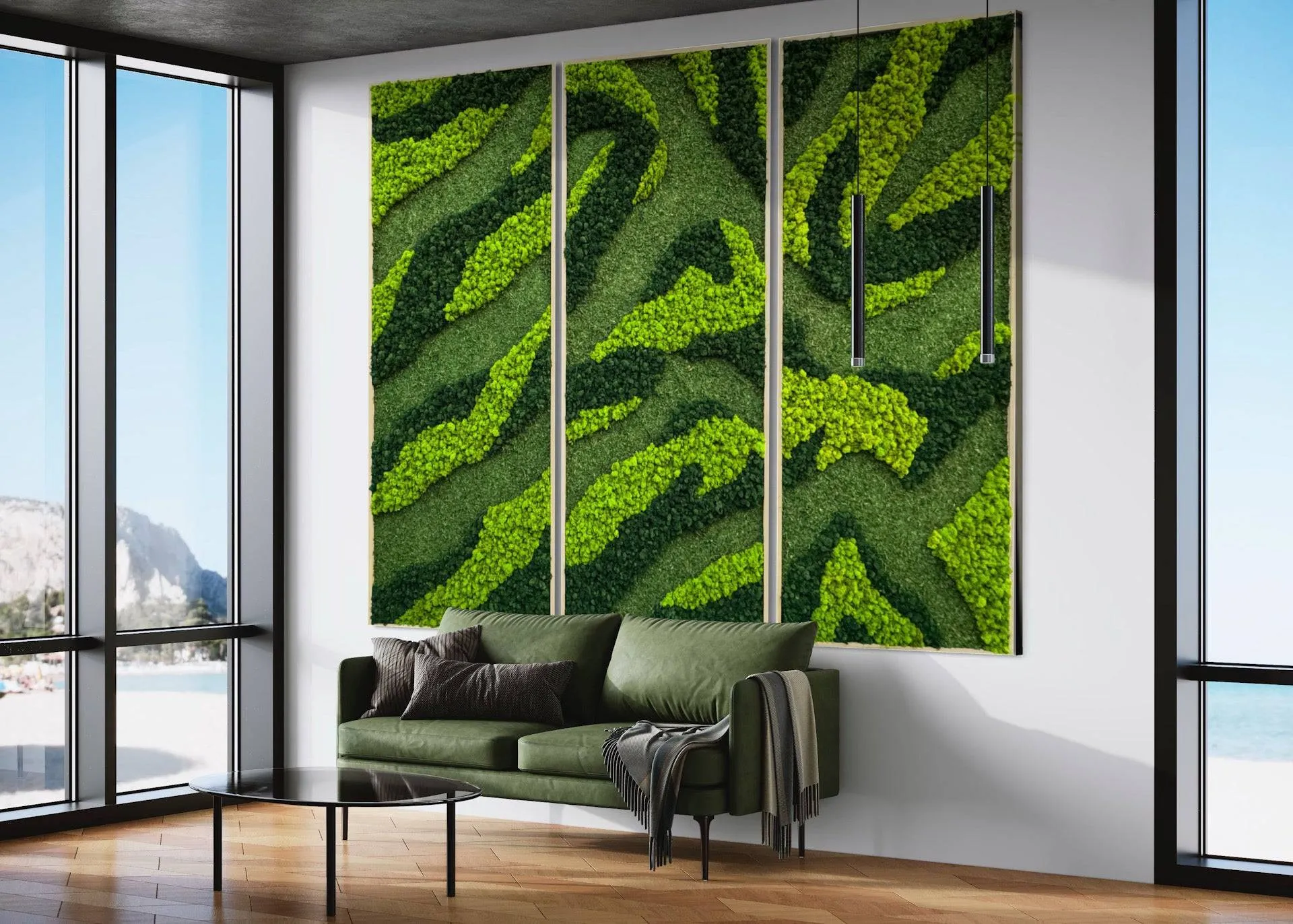 Mixed Moss Wall Art