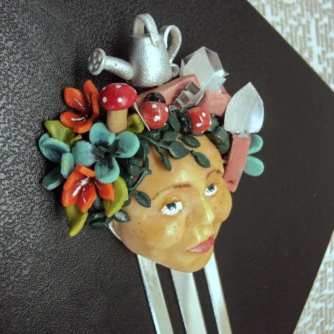 Mrs Gardener Whimsy Head Bookmark