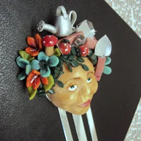 Mrs Gardener Whimsy Head Bookmark