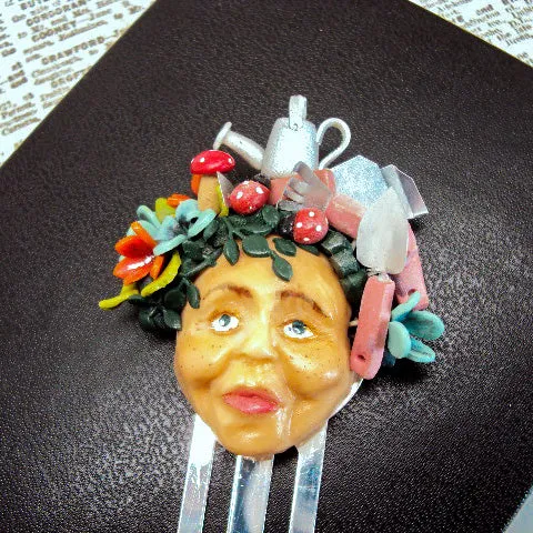 Mrs Gardener Whimsy Head Bookmark