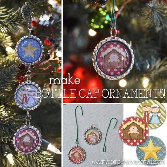 Nativity Bottle Cap Images {Mini-Set} PRINTABLE