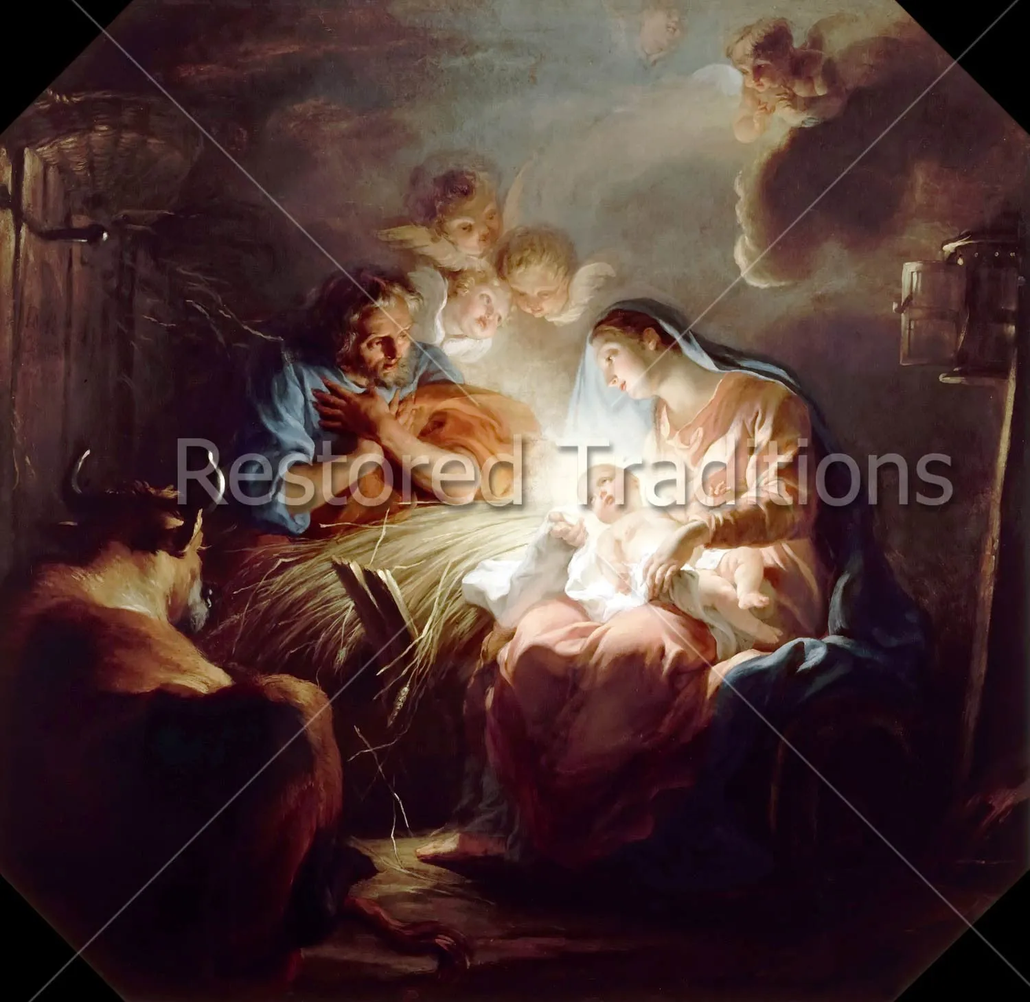Optimized Title: Elegant Nativity Scene by Coypel