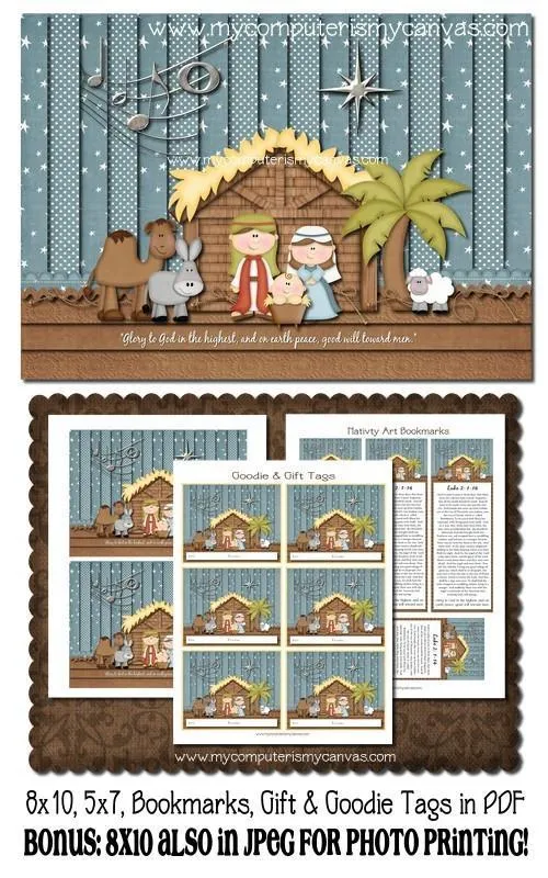 Nativity Gift Set PRINTABLE {Clearance}