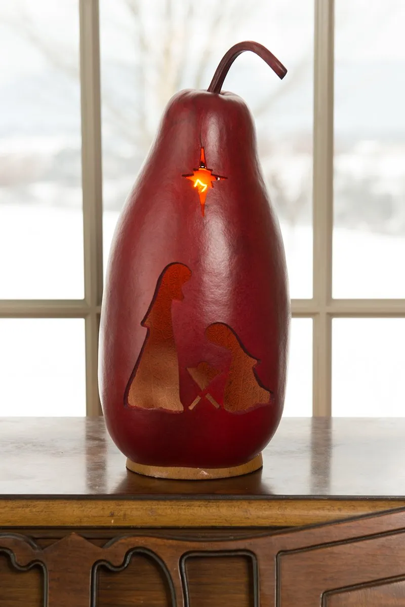 Nativity Silhouette - Tall Lit