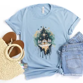 Nativity Watercolor Tee