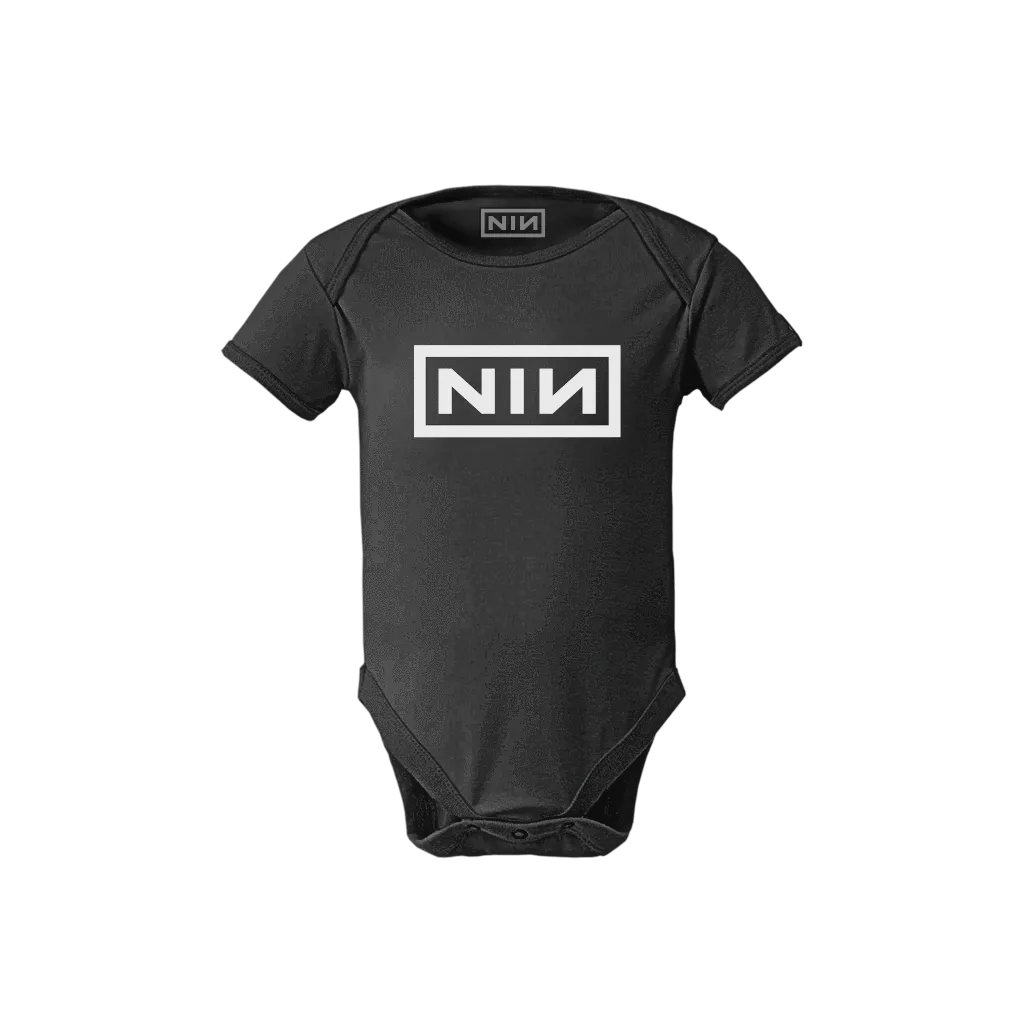 NIN LOGO BLACK ONESIE
