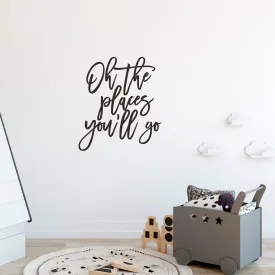 'Oh the places you'll go' Wall Decal