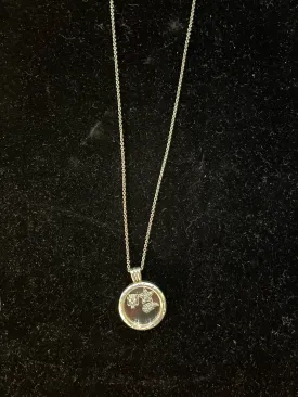 Stylish Pandora Charm Locket Necklace - Elegant Silver Design