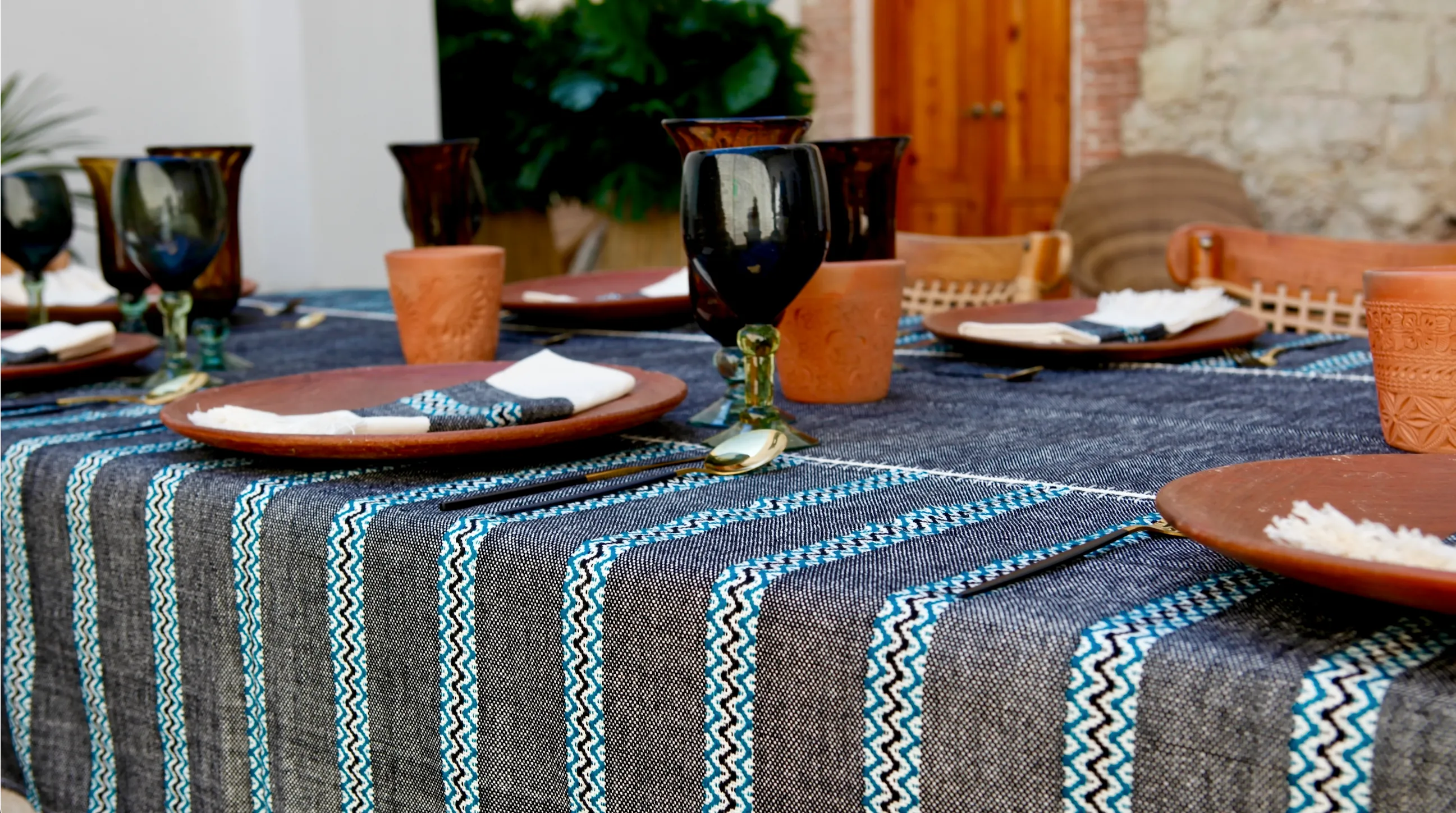 Patmos Handwoven Tablecloth