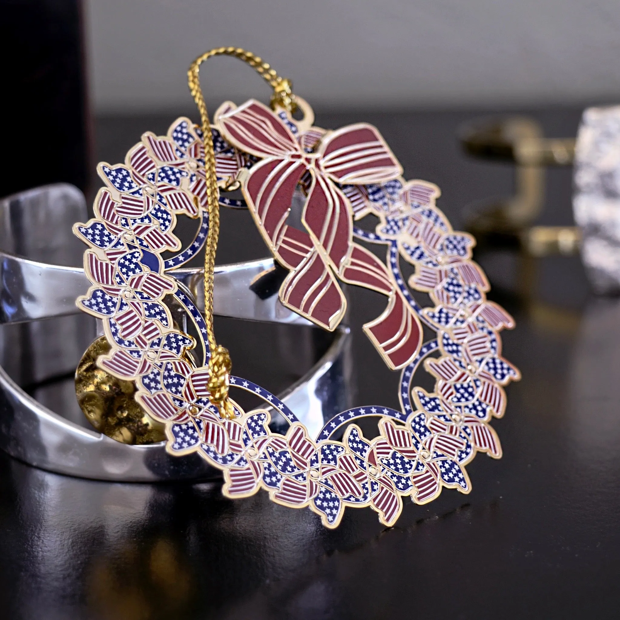 Patriotic Wreath Ornament