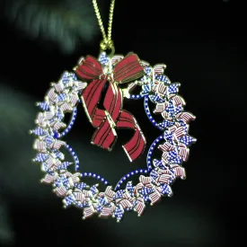 Patriotic Wreath Ornament