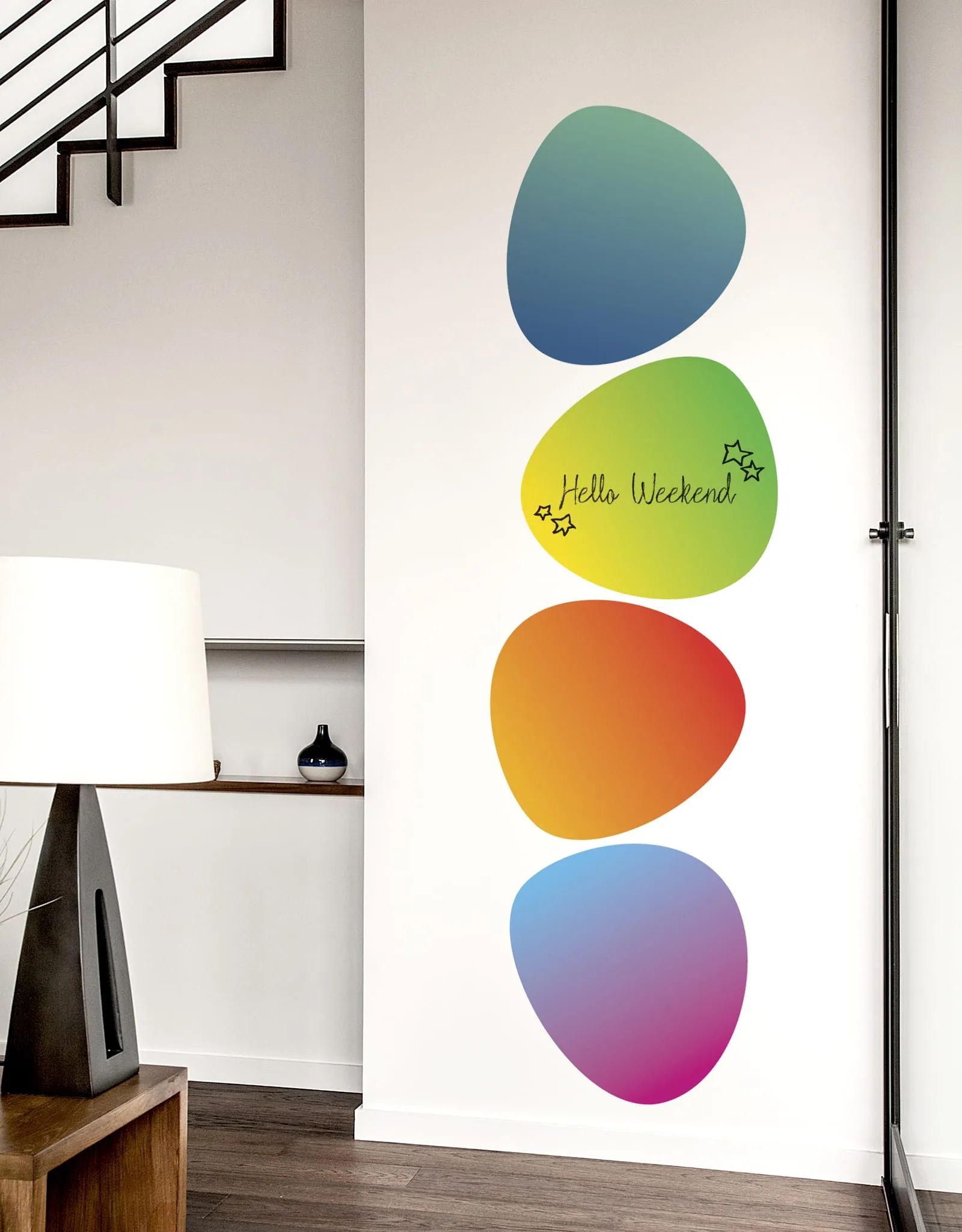 Pebble - Yellow Gradient Dry Erase