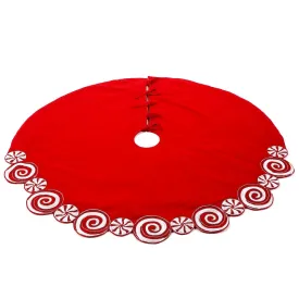 Peppermint Mrs. Claus Tree Skirt, 52"