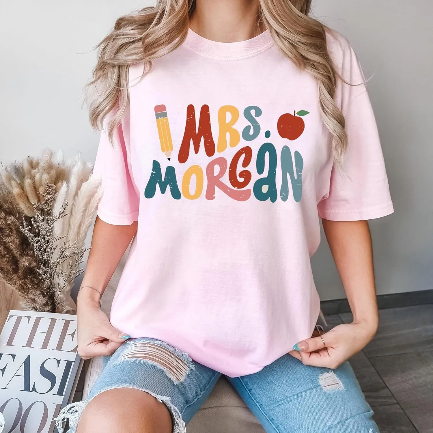 Personalized Teacher Shirt with Name, Teacher Crewneck Sweatshirt, Teachers Appreciation Gifts, Gift for Teachers