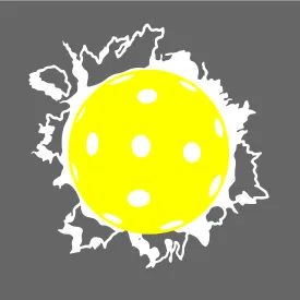 Pickleball Broken Window | Pickleball Car Decal And Pickleball Sticker