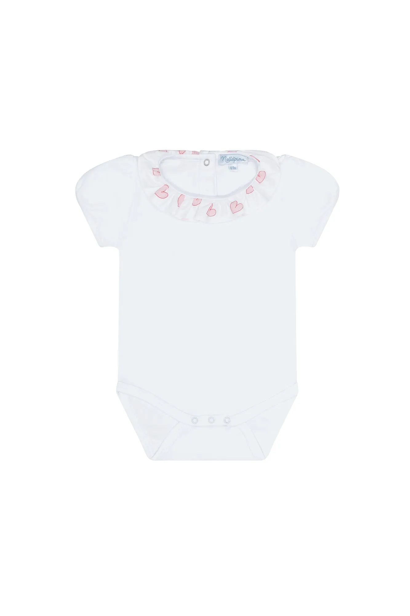 Pink Heart Print Onesie Set