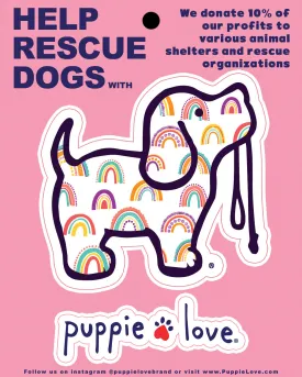RAINBOW FILL PUP DECAL