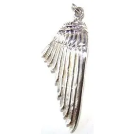 Right Folded Angel Wing Charm