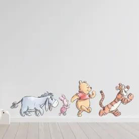 [Sale] Walking With Pooh & Friends Fabric Decal