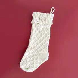 Santa's Nice List Knit Stocking