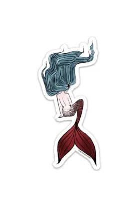 Sitting Mermaid Sticker