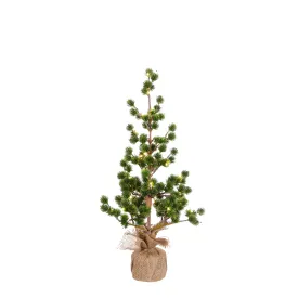 Small Christmas Tree in Burlap