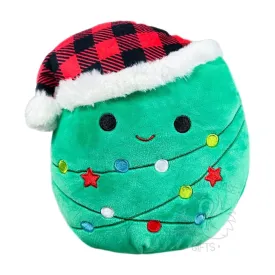 Optimized Title: 12-Inch Squishmallow Andy the Christmas Tree Plush Toy with Festive Plaid Hat - Adorable Holiday Decor