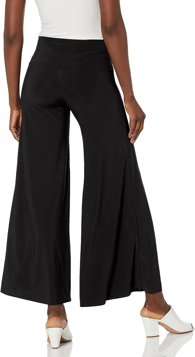 Star Vixen Women's Stretch Ity Knit Wide-Leg Palazzo Pant