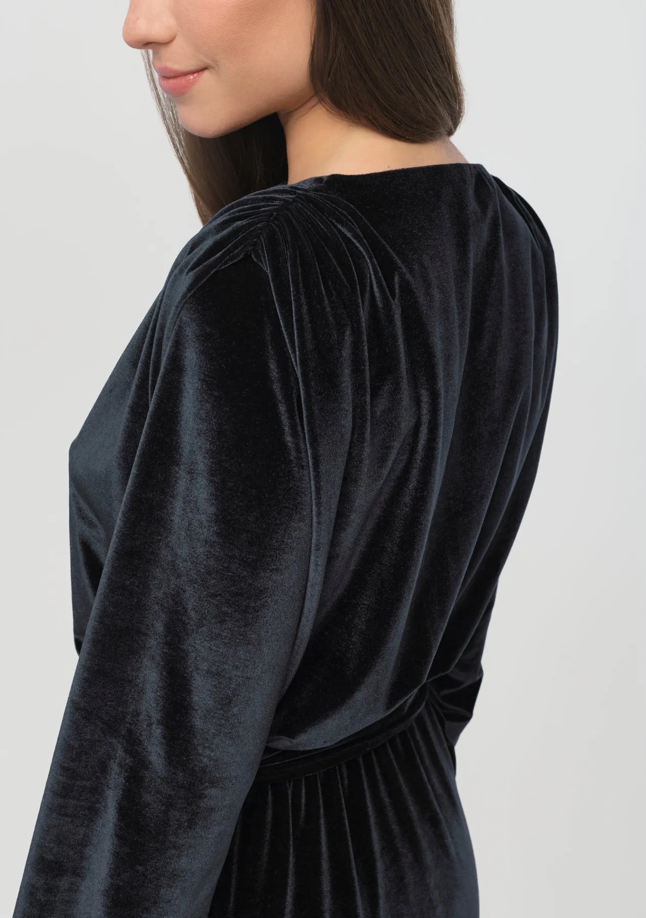 STARLIT Velvet Dress black
