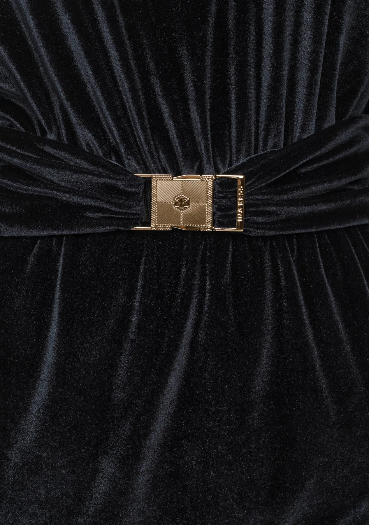 STARLIT Velvet Dress black