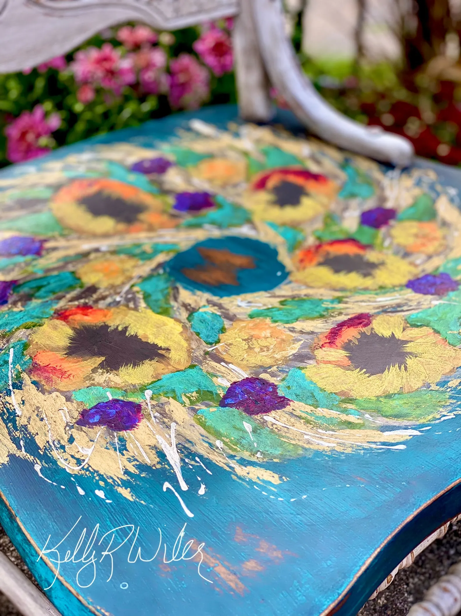 Sunflower Wreath "Happy Chair"