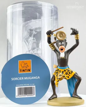 Tintin Figurine Moulinsart 42225 Sorcerer Muganga - Congo 12cm Herge Officielle Figure 100