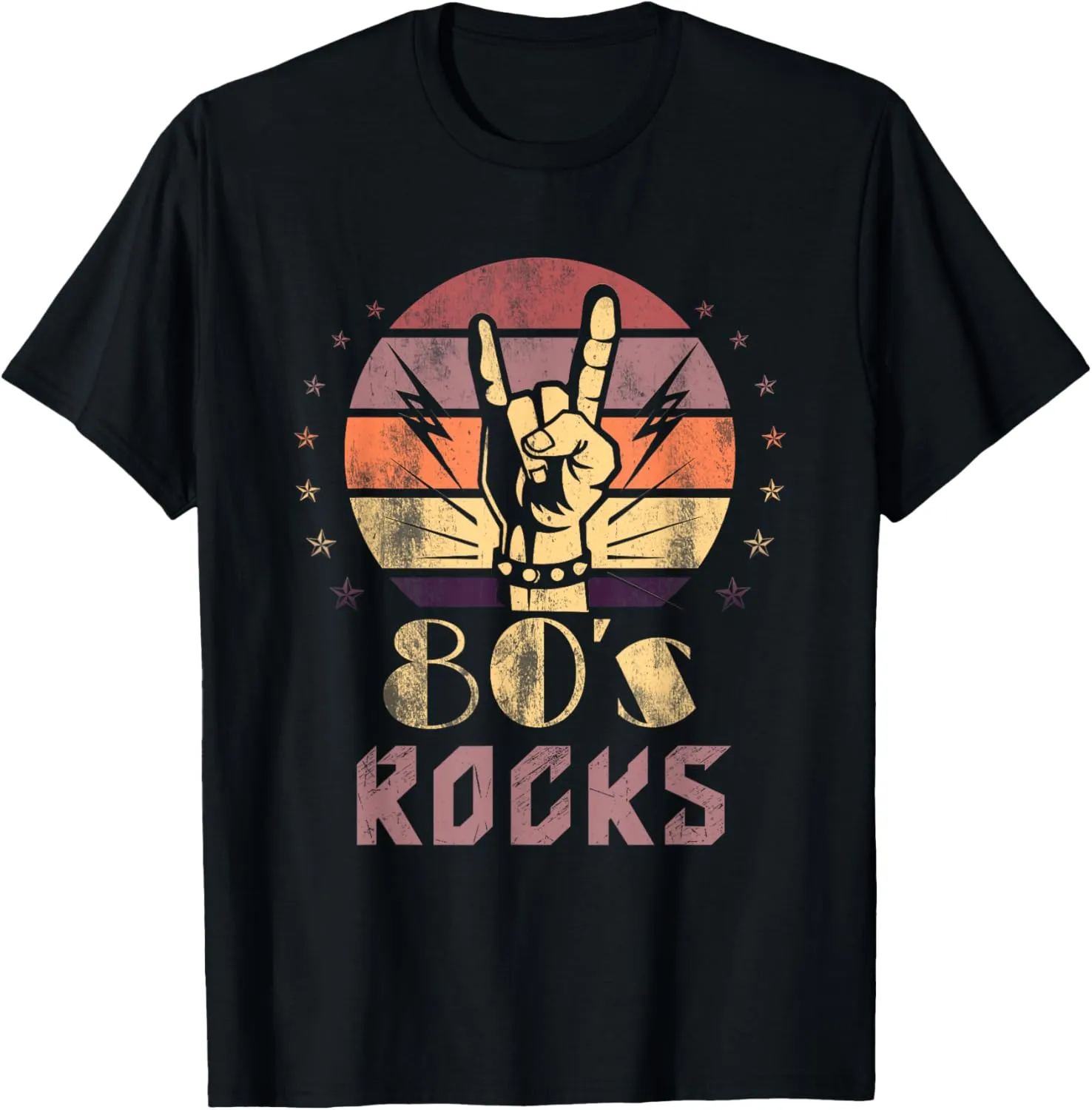 Vintage 80's Rock Bands Eighties 80s Party Retro Music Band T-Shirt
