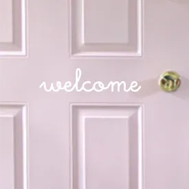 'Welcome' Door Decal