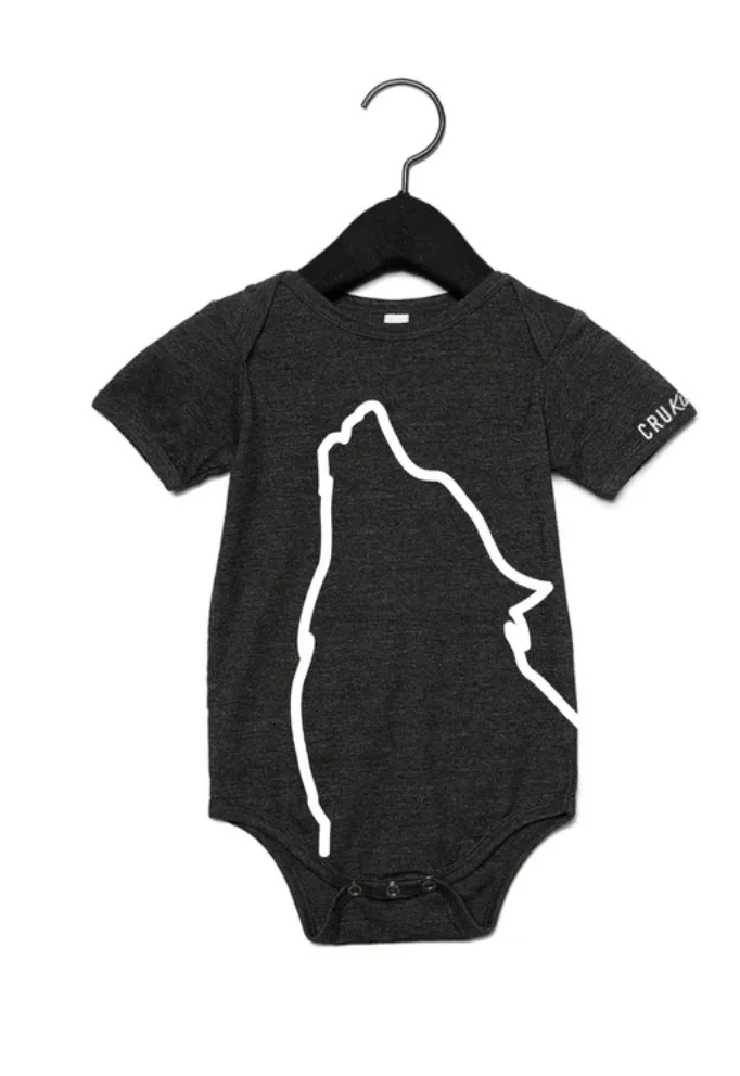 Wolf Baby Jersey Short Sleeve Onesie