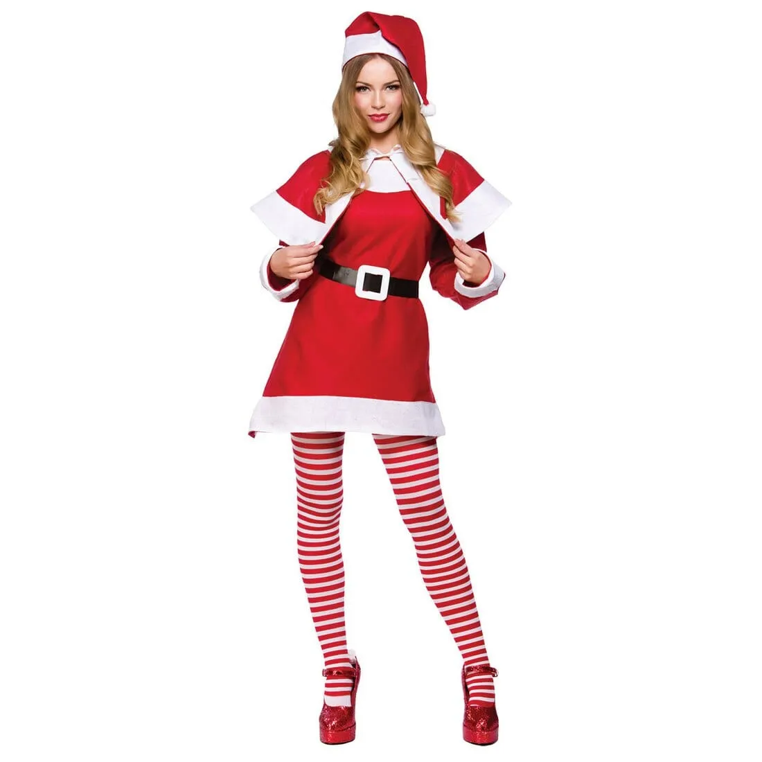 Womens Mrs Santa Claus Suit Christmas Festive Xmas Costume